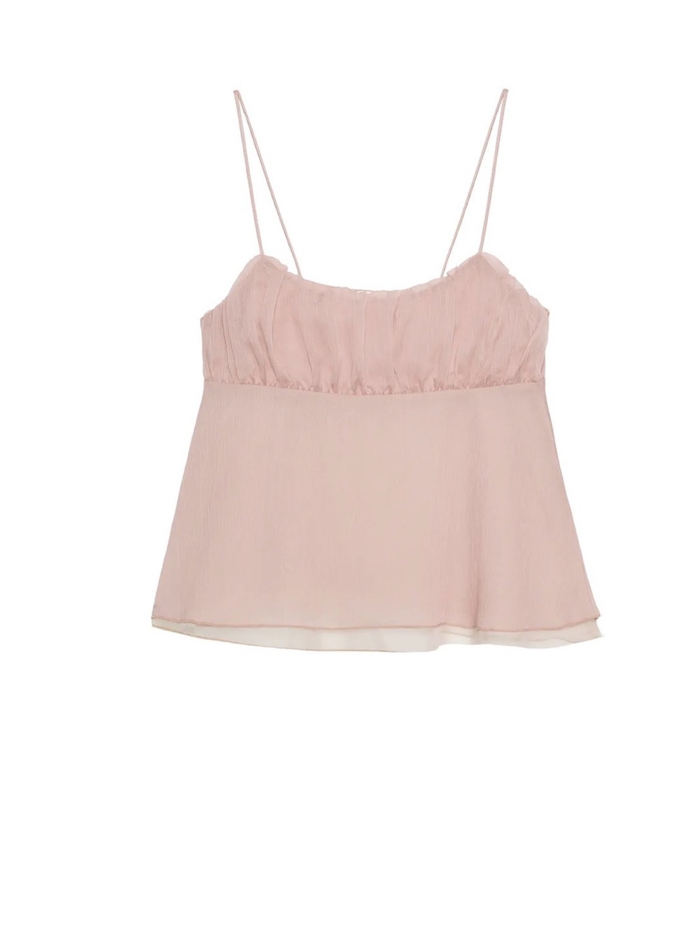 Zara Blush Pink Spaghetti Strap Camisole & Skirt Set